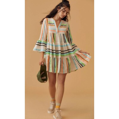 embroidered ella tunic dress Devotion Twins Embroidered Ella Tunic Dress In Assorted