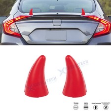 2pcs Red Devil Bull Horn Stickers Decoration For Honda Accord Civic Cr-v S2000