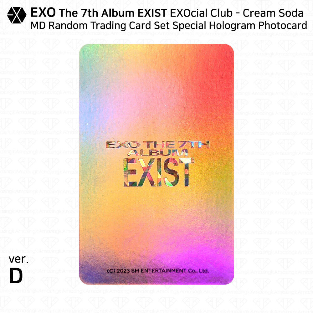 EXO 7th Album EXIST EXOcial Club Cream Soda MD Random EXO 7th Album EXIST EXOcial Club Cream Soda MD Random
