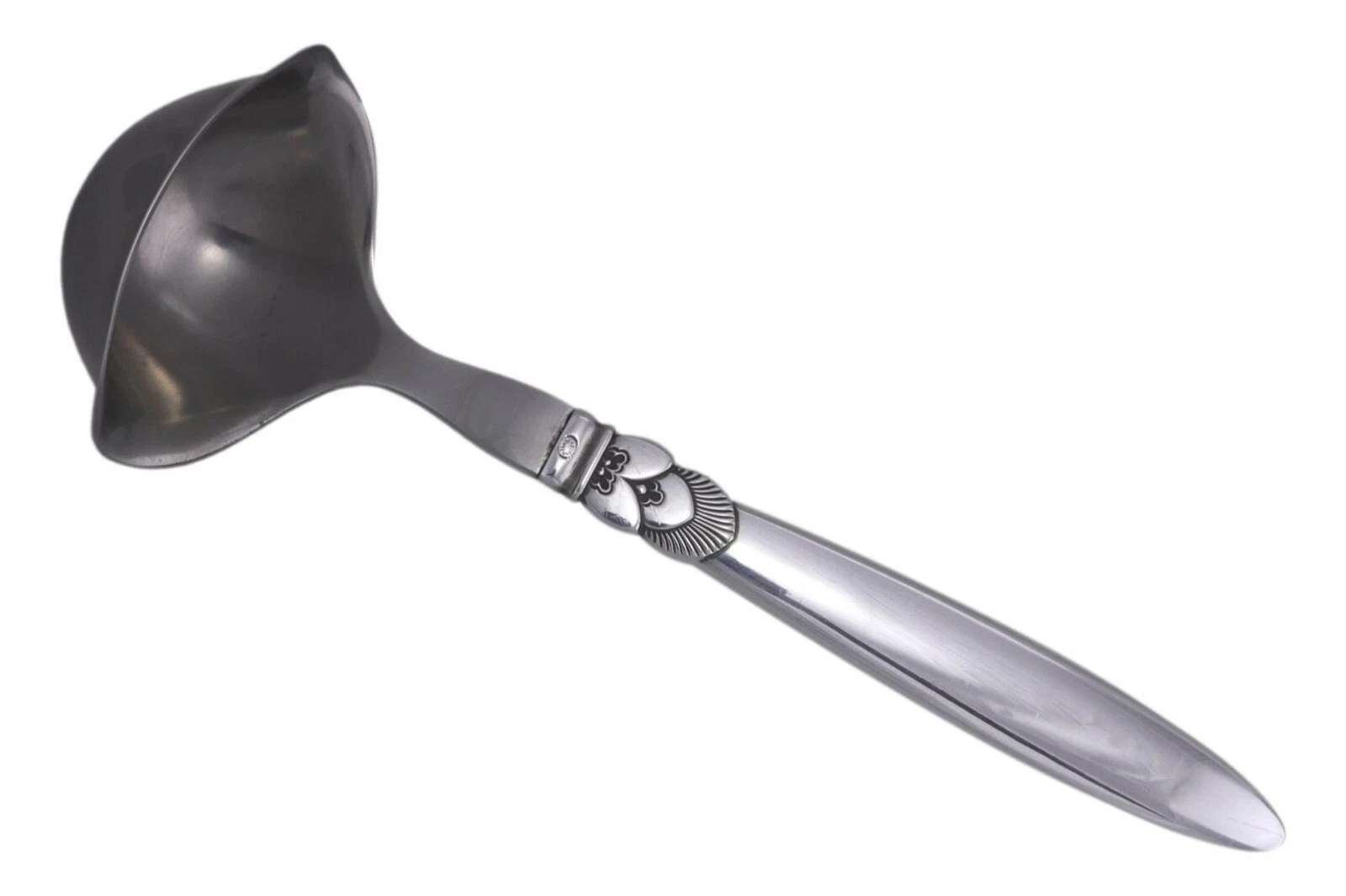 Georg JENSEN Cutlery - CACTUS Pattern - Sauce / Gravy Ladle - 8"