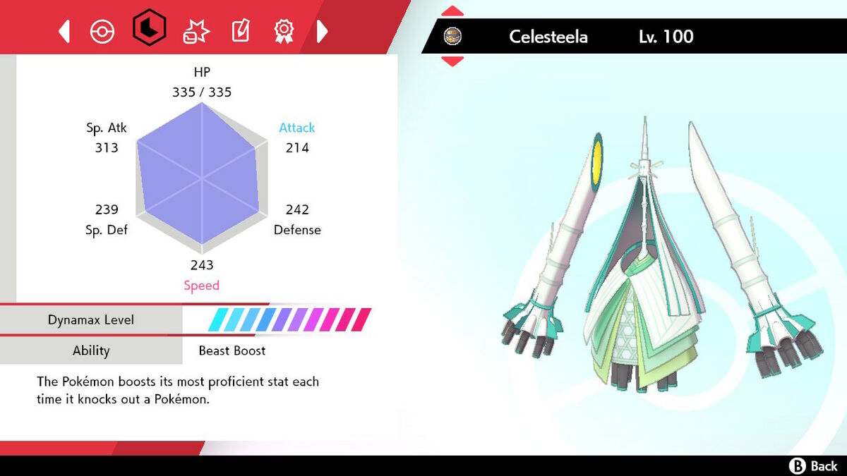 🌟Celesteela Shiny Best Stats Pokemon Sword and Shield Home 🌟