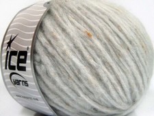 8-Skein Lot SoftAir Tweed Yarn bulky 8x50g/115m Light Grey