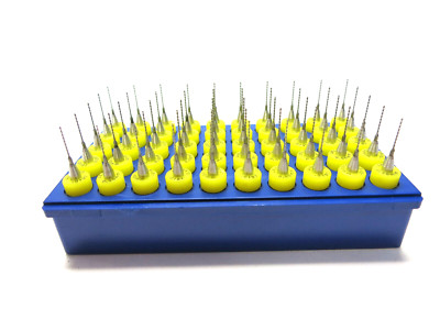 Matrix 0.50m 0.0197'' x 0.335'' Tungsten Carbide PCB Undercut Drill Bit Set of 50