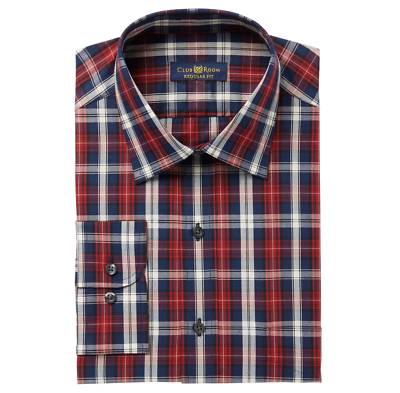 club room dress shirts Men's Regular Fit Traveler Shirt, Created for Macy's - White Club Room Men's Regular-Fit Solid