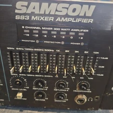 Samson S83 Mixer Amplifier 8channel 300watts Transformer  Only Tested