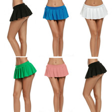Mujeres Damas Escuela Niña Plisada Mini Falda tiro bajo Fiesta Club Sexy Vestido Corto