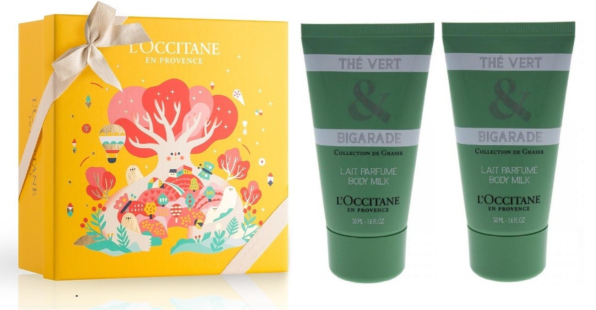 2 PC L'Occitane En Provence THE VERT & BIGARADE Body Milk 2 X 1.6