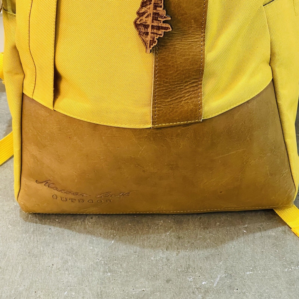 Maroon Bell Outdoor Weekender Backpack Olive Canvas Leather Limited Edition The Weekender Backpack – Maroon Bell Outdoor® main image 2