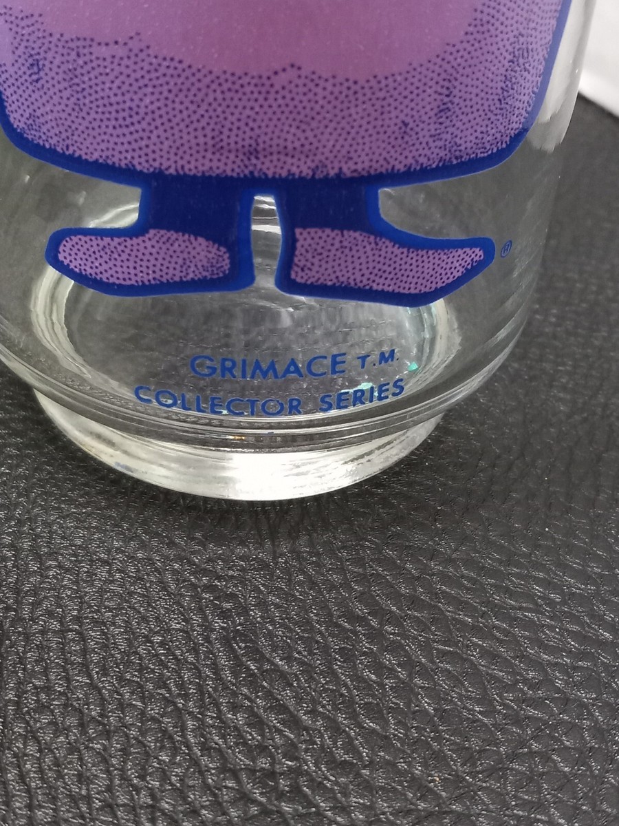 1970s McDonald's Grimace Collectors Series Drinking Glass. 6