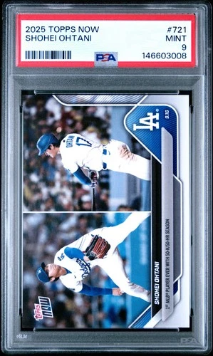 2025 TOPPS NOW SHOHEI OHTANI #721 PSA 9 MINT