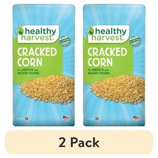 2 Pack of 40 lb Cracked Corn Feed for Chickens Poultry Livestock