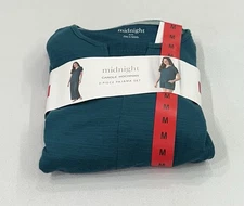 Carole Hochman Midnight Women's 3-Piece PJ Set, Teal, Size M