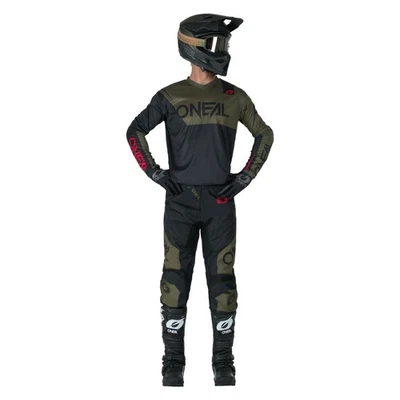 O'Neal 2026 Element Racewear Black olive MX Combo Kit
