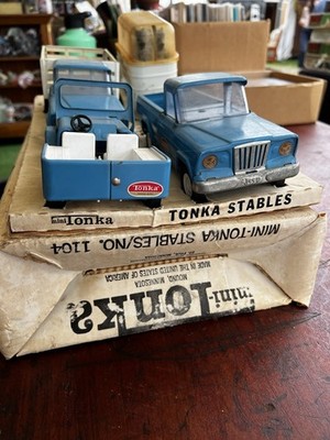 Vintage c1968 Tonka Mini Stables set no 1104 original condition w