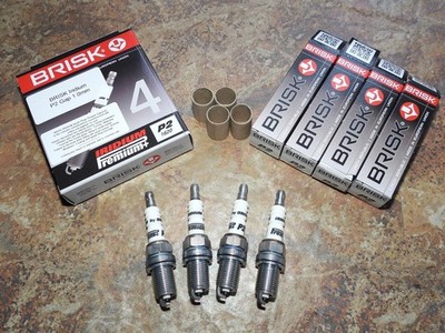 4x BRISK P2 Iridium Spark Plugs fit: Subaru Impreza - 2.0/2.2/2.5 - 1995 to 2007