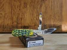 NIB Case XX Green Apple Bone Peach Seed Jig Barlow 