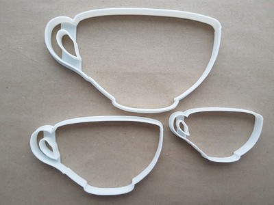 Teetasse Brühen Trinken Kaffee Form Ausstecher Teig Keks Gebäck Fondant Scharf