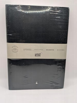 Montblanc Black Lined Medium Notebook #163 Saffiano Leather  NEW SEALED!