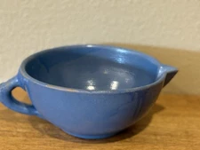 Art Pottery Batter Bowl Hand Made Signed 9" Wide