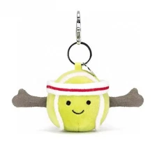 Amuseables Sports Tennis Ball Bag Charm Key Chain Cat Christmas Gift