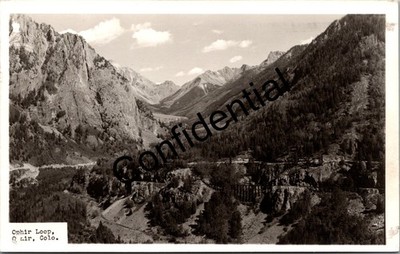 Real Photo Ophir Loop Railway Bridge At Ophir CO Colorado RPPC T444