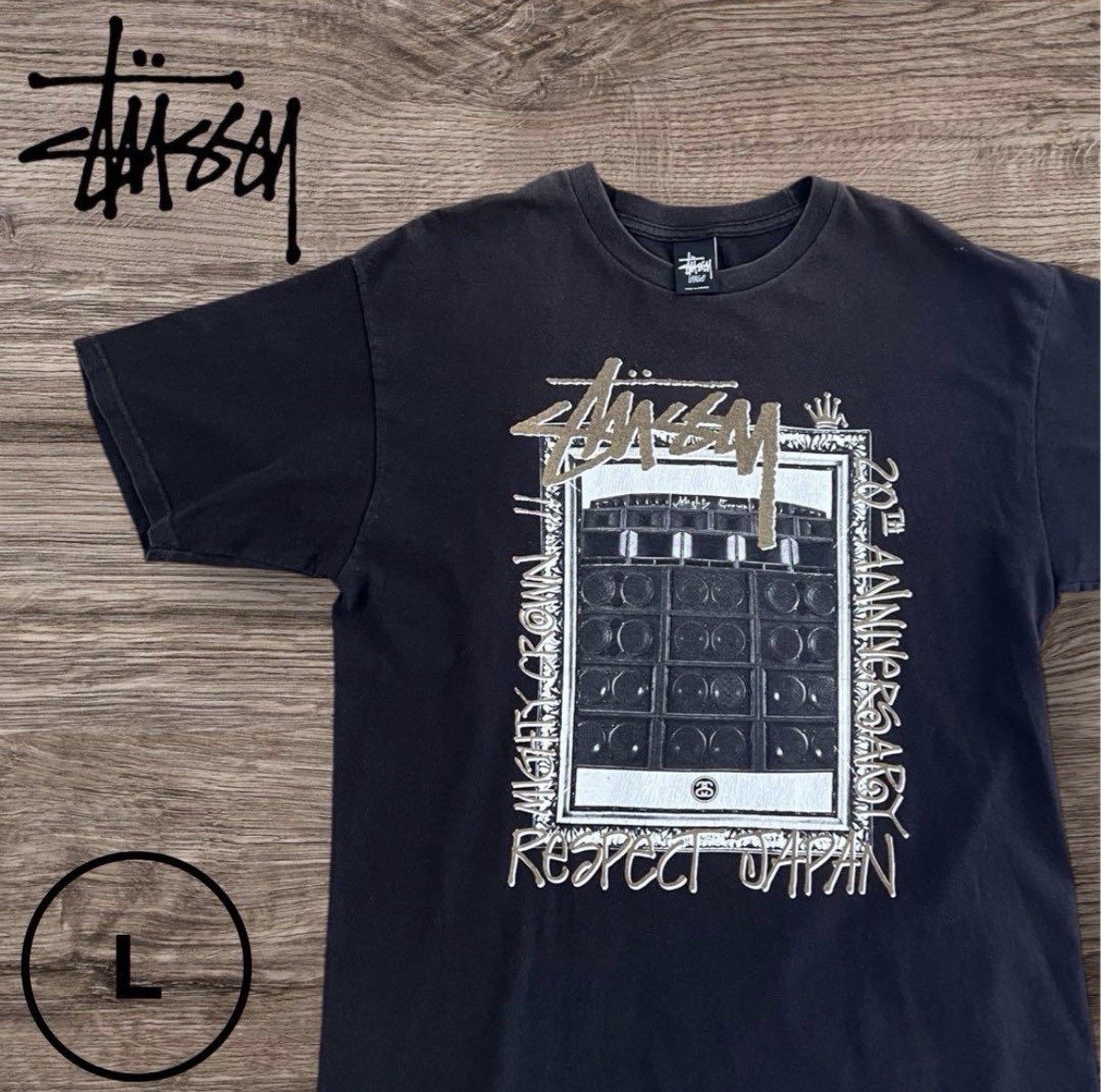 Stussy マルチカラー ベスト M Stussy x Mighty Crown 20th Anniversary Respect World Tour T-Shirt