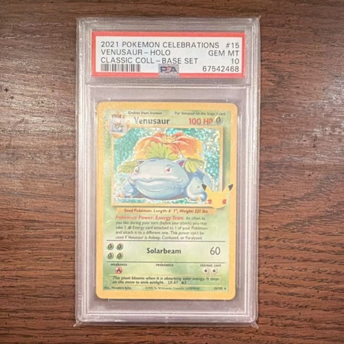 Pokemon Venusaur Celebrations Classic Collection Holo 15/102 2021 PSA 10