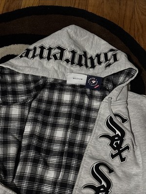 Supreme x Chicago White Sox Zip Up Hooded Sweatshirt 'Ash Grey