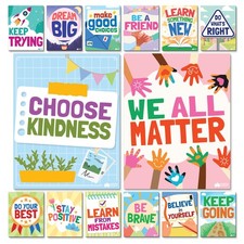 Motivational Posters for Classroom - 14pc Positive Inspirational Posters for ...