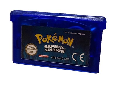 Nintendo GameBoy Advanced Spiel GBA POKÉMON SAPHIR Edition SPEICHERT