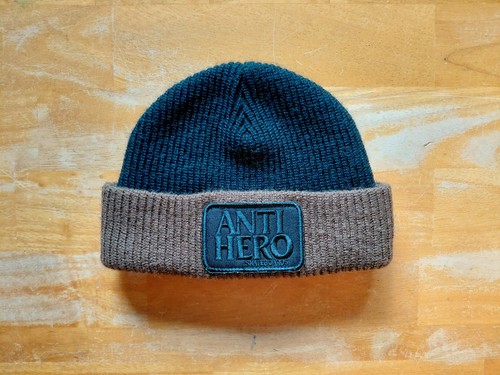 Antihero Reserve Patch Beanie - Black/Brown 