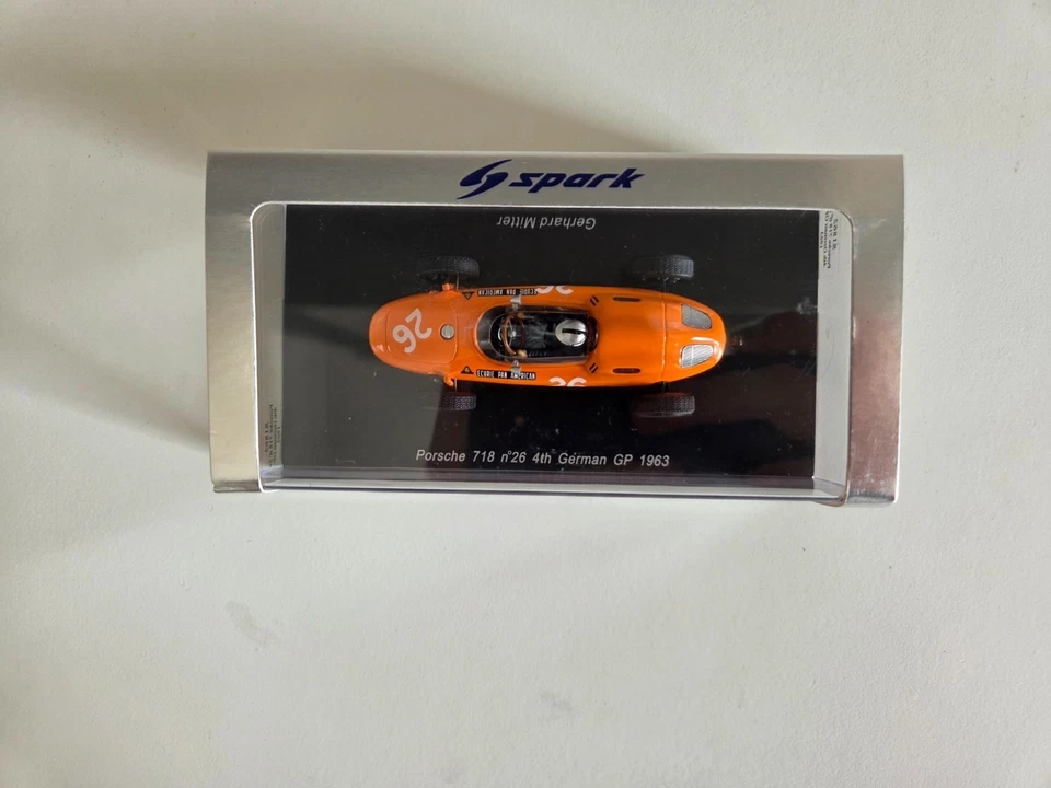 Spark 1/43 Porsche 718 G. Mitter - #26 4º GP Alemão 1963 - S1862 - Imagem 4 de 4
