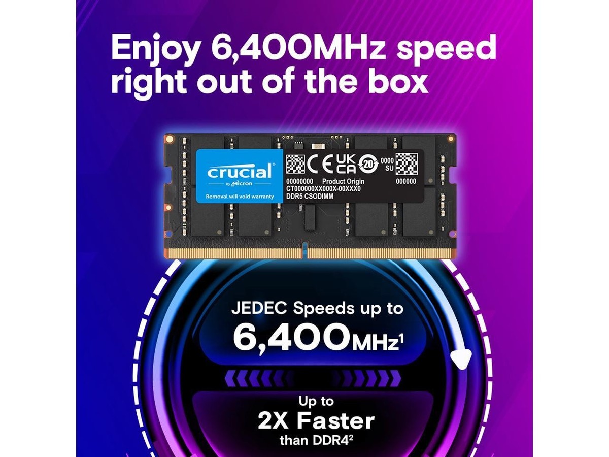 Crucial DDR5-6400 32GB (2x16GB) メモリーキット Crucial Pro DDR5 RAM 32GB Kit (2x16GB) 6400MHz CL38