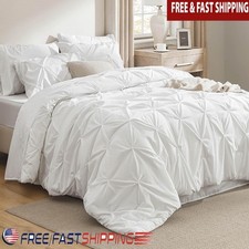 Luxury Queen Bedding Set Soft Microfiber Comforter Pillowcases Shams Sheets New