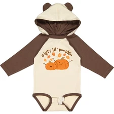 Inktastic Gigi's Lil' Pumpkin Long Sleeve Creeper Gigi Grandma Grandmas Grandson