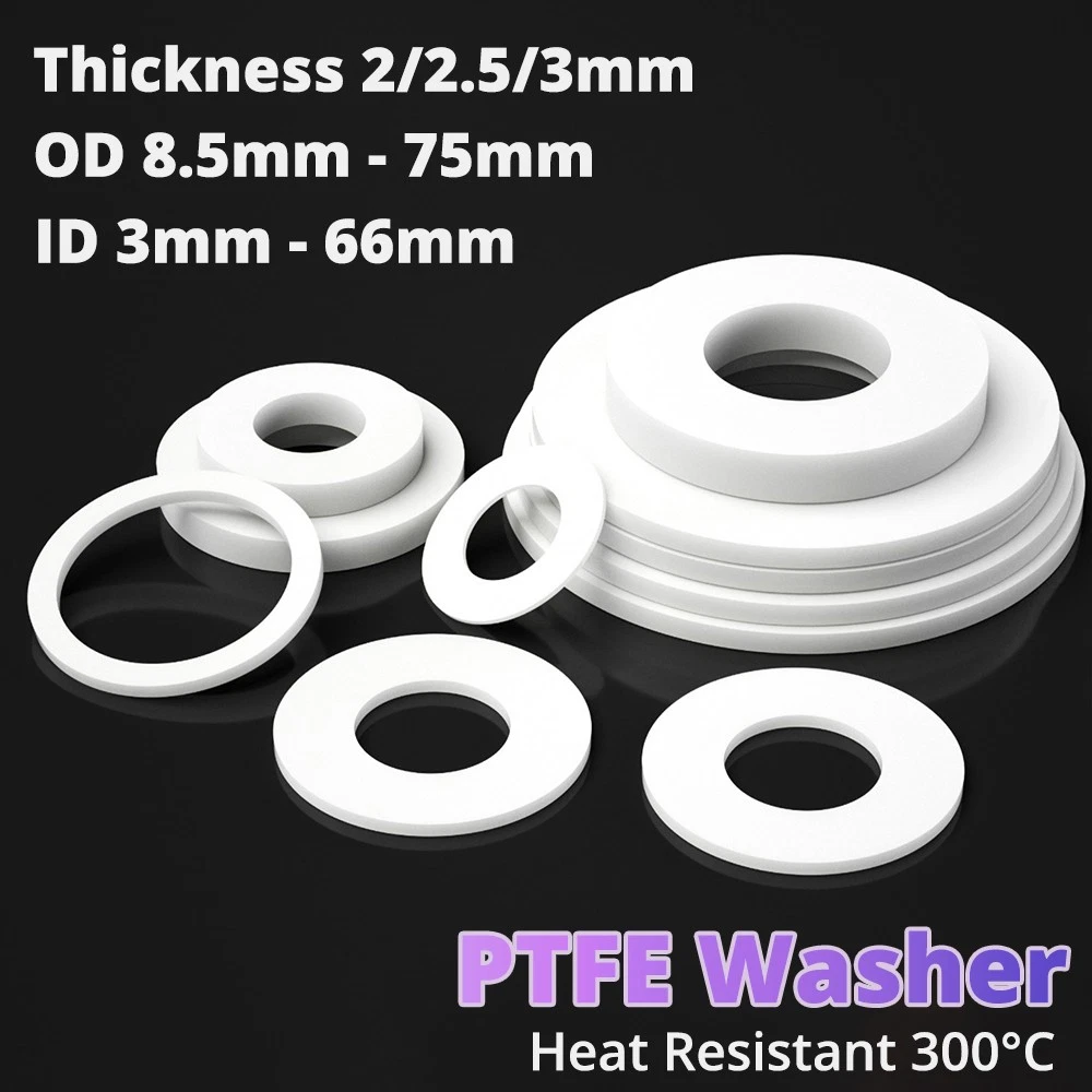 12 Arandelas De Polietileno (PE) Cóncavas, 16 Mm De Diámetro Exterior X 6 Mm De Interior, Para Fijar Tubos Y Muebles, Reducen Ruido Y Protegen Superficies