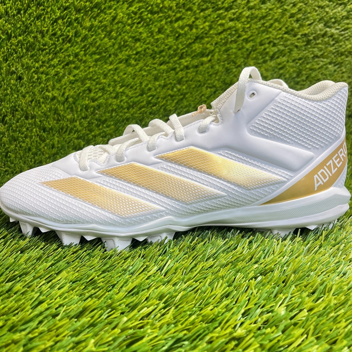 Adidas Adizero Impact.2 Molded Mens Size 9.5 White Gold Running