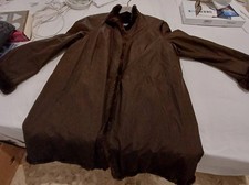 Vintage Damen Regenmantel mit echtem Biberfut...