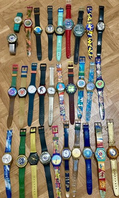 30 Swatch Uhrensammlung von alten Serien. Insgesammt in gutem Zustand
