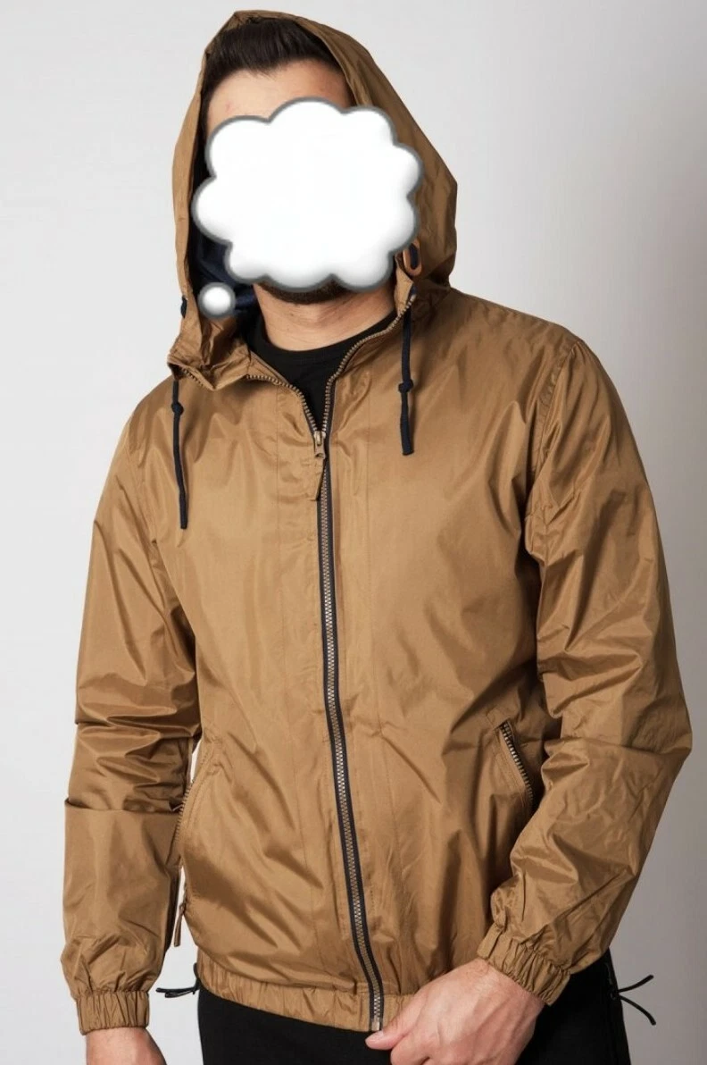 MEN JACKETS ANARACK WINDBREAKER SOUL STAR LIGHTWEIGHT ELASTICATED CUFFS