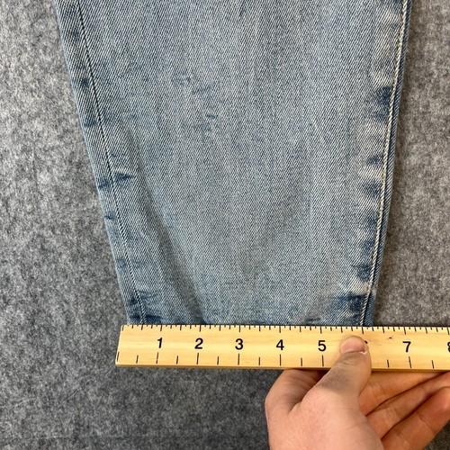 Diesel Jeans Mens 36 32 * Distressed Slim Straight Light Wash Blue Stretch Rip - Picture 7 of 12