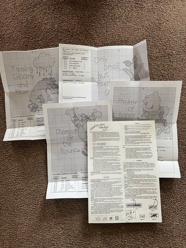 B60 B61 B62 B63 Winnie the Pooh & Friends Picture cross stitch PATTERNS not kits - Picture 4 of 12
