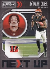 2021 Panini Playbook Next Up #NXT-JMC - Ja'Marr Chase (RC) - Cincinnati Bengals