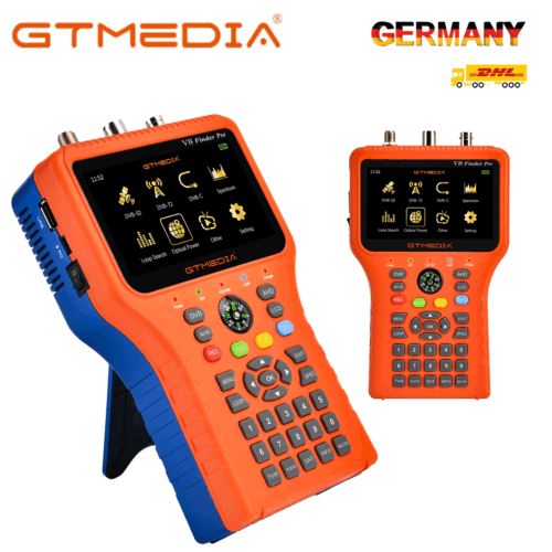 DVB-S2/T2/C HD Satfinder Satelliten Terrestrisch TV Signalfinder Messgerät DHL