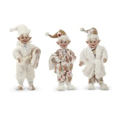 7" SHERPA BEDTIME ELF Fuzzy Slipper Pajamas YOU CHOOSE Christmas NEW RAZ 4402421