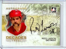 2010-11 ITG Decades 1980s Autographs #ARLA Reed Larson - DETROIT - SET BREAK