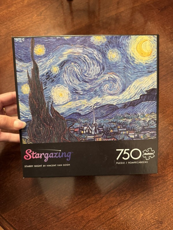 Buffalo Puzzles 750 Pieces Stargazing Starry Night By Vincent Van Gogh 