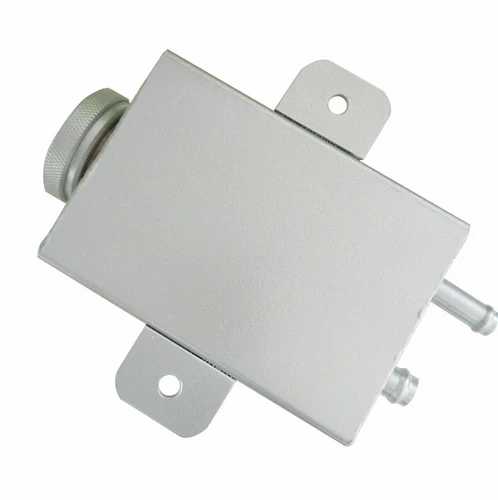 Universal Aluminium power steering reservoir Tank Bottle 750ml With Cap Silver - Picture 5 of 7