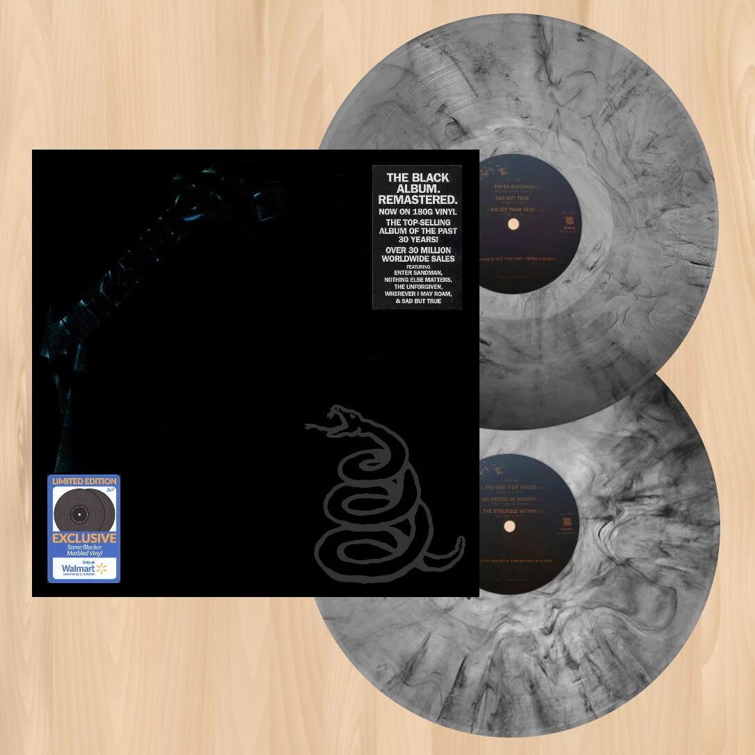 MARBLED 180G VINYL---- METALLICA Black Album (Remastered 