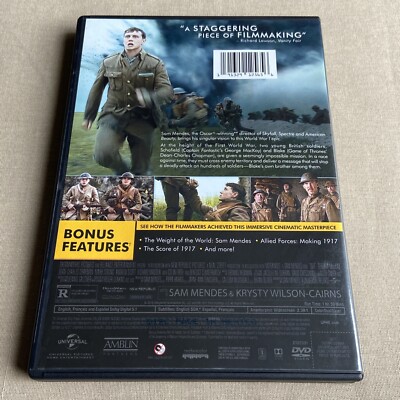 1917 (DVD 2019) WWI World War I Epic Sam Mendes Film George MacKay